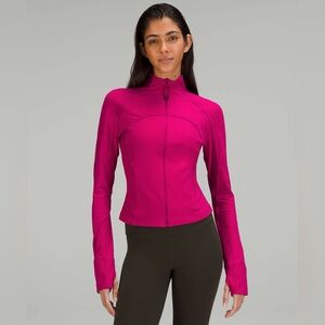 Lululemon Cropped Define Jacket *Ribbed Nulu Wild Berry